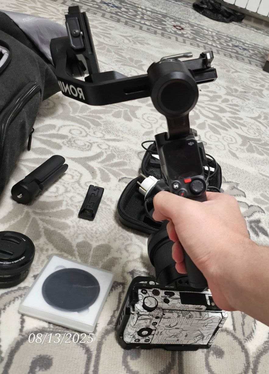 Sony ZV E 10 DJI rs3 mini Sigma 16mm 1.4f …eщё.