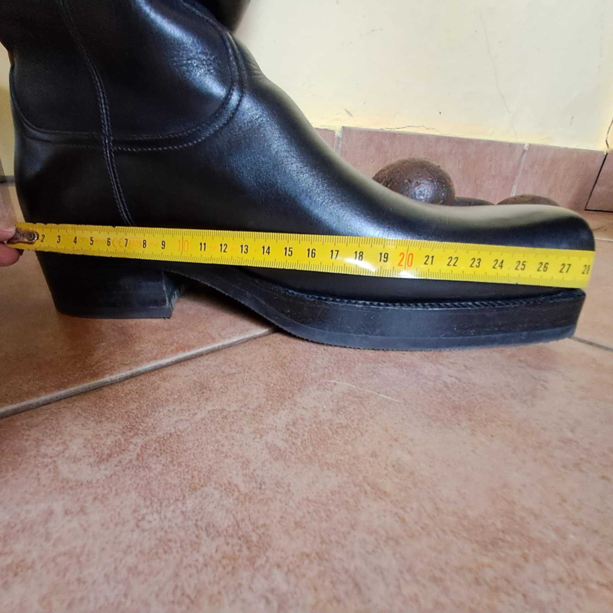 Cizme bărbătești din piele, artizanale, mărimea 41