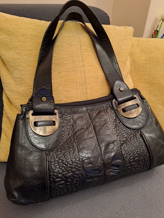 Чанта от естествена шагринирана кожа!