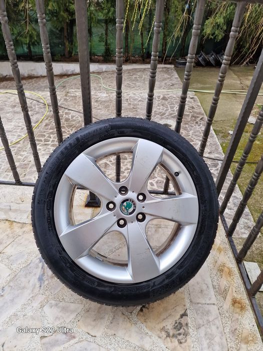 Skoda 17 original 4бр алуминиеви джанти Замъка Ямбол