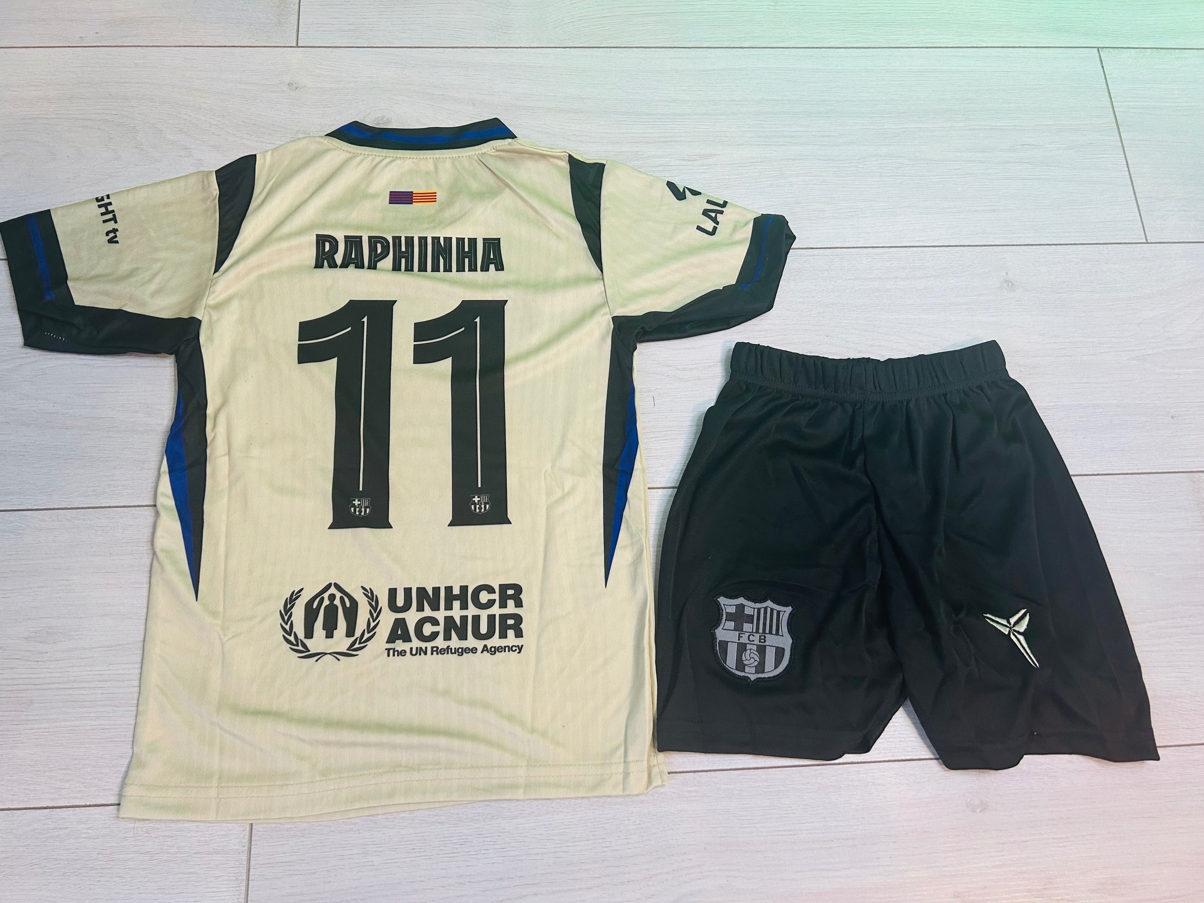 Compleu copii Barcelona raphinha 11 second kit 25/26