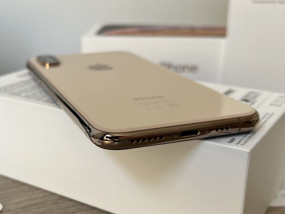 iPhone Xs, 64GB, Gold, КАТО НОВ, 100% батерия, ГАРАНЦИЯ!