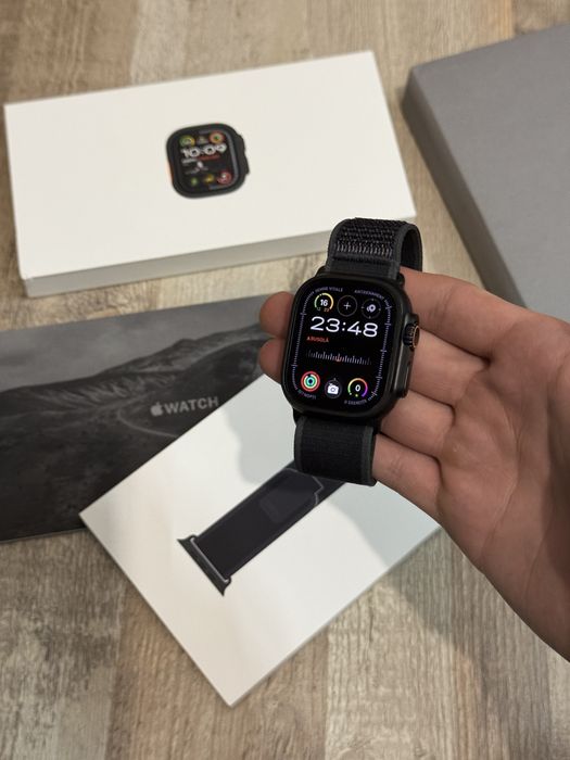 Apple Watch Ultra 2 Black Titanium, GPS+Cellular 49mm, full nox!