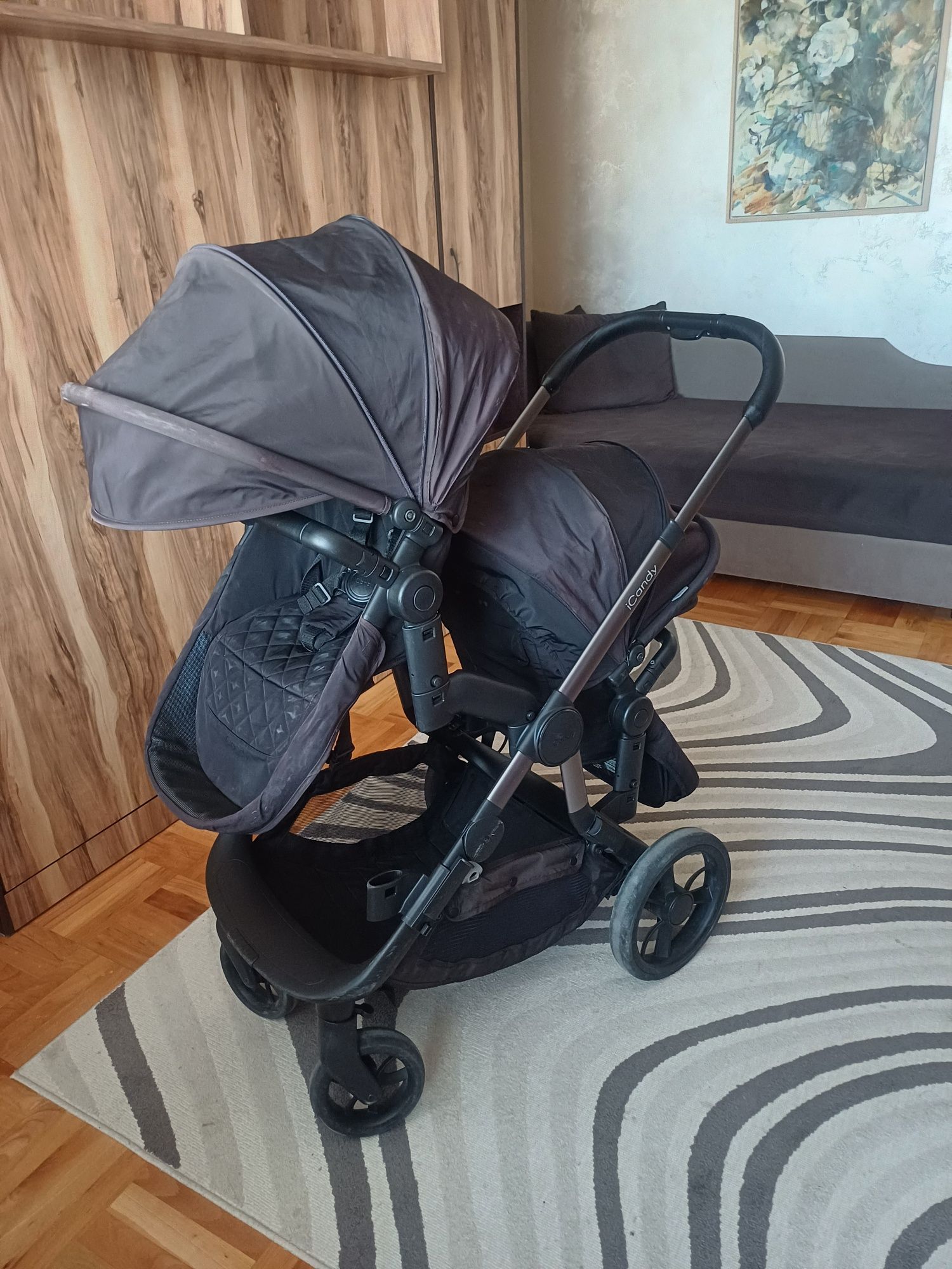 Icandy количка за близнаци
