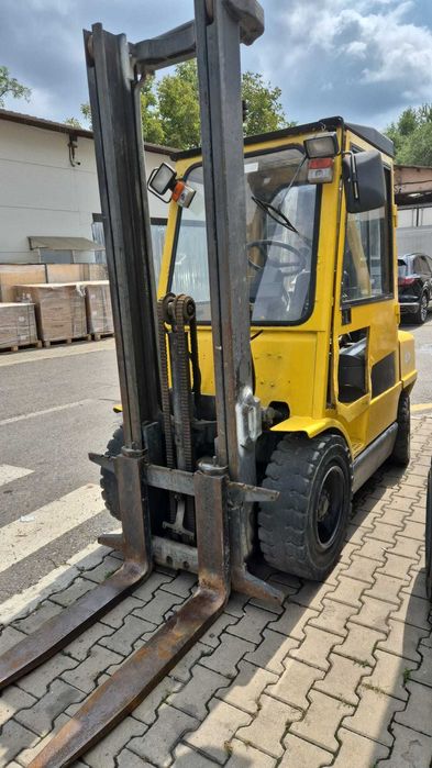 Vând urgent Stivuitor Hyster H3.00XM 3 tone,Triplex, 1997, ISCIR , Gaz