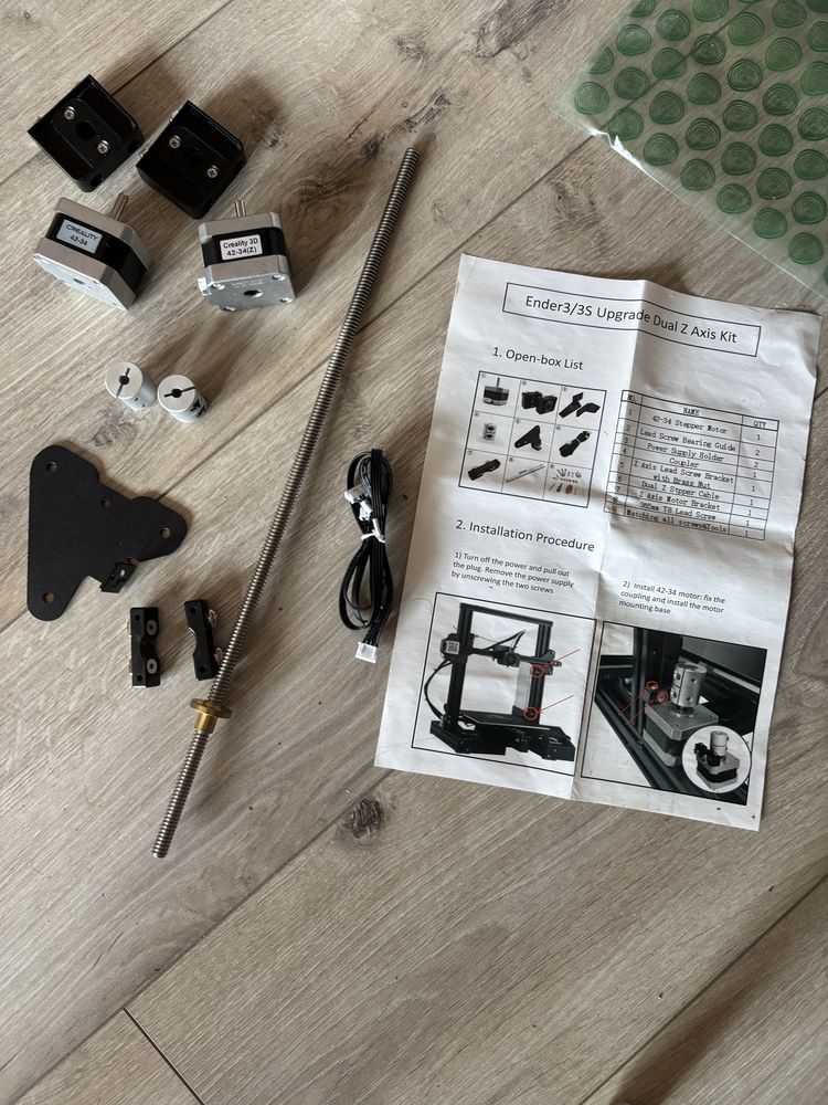 Модифициран Ender 3 принтер на части