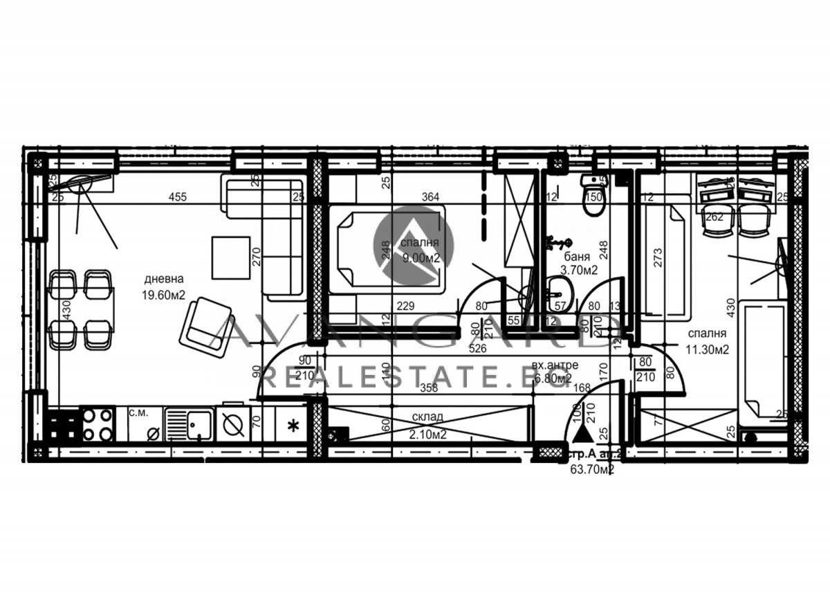 Продава се Тристаен апартамент в Пловдив, Христо Смирненски - 73 кв.м за 1144 €/кв.м - Снимка #5