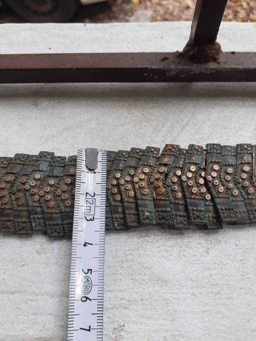 Стар автентичен възрожденски колан сребро сачан кованец