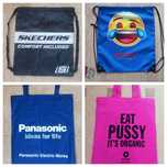 Нови мешка/раница Skechers smiley emoji еко торби Eat pussy Panasonic
