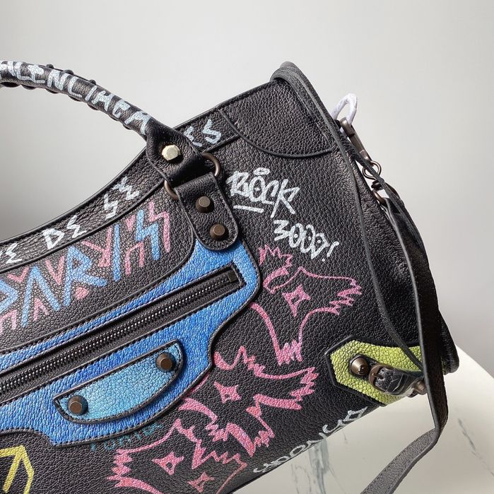 Geanta Balenciaga City Graffiti 38 cm, Premium