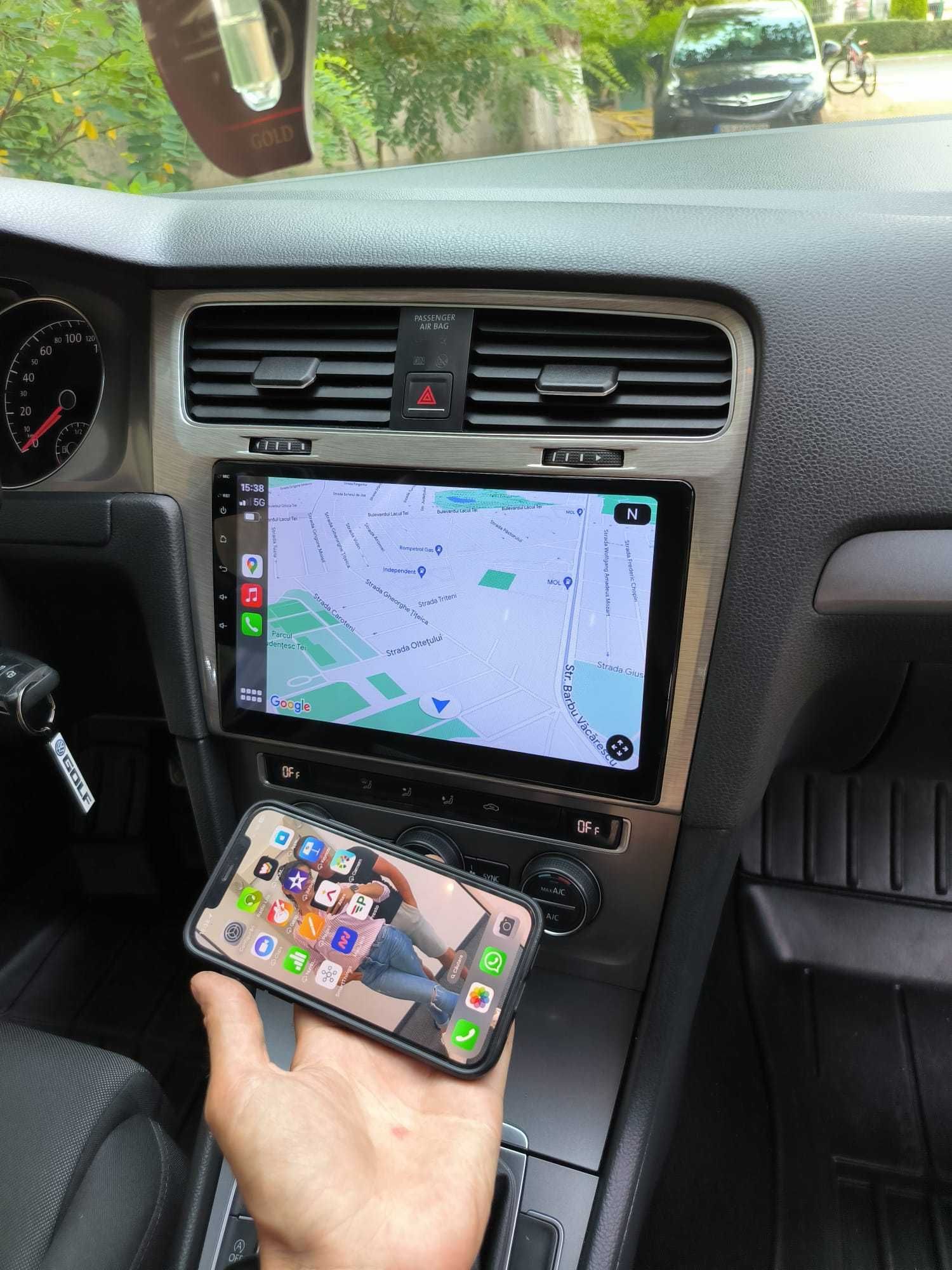 Navigatie Android Golf 7 Waze YouTube GPS BT USB