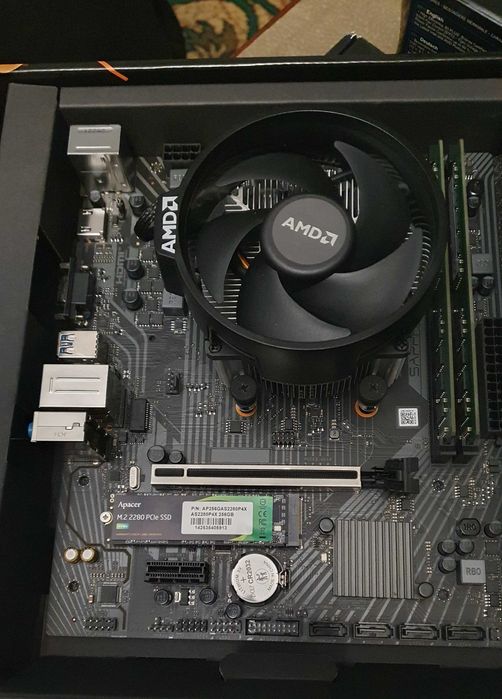 kit NOU a520m + ryzen 5500 + 32gb ddr4 3000 + ssd nvme