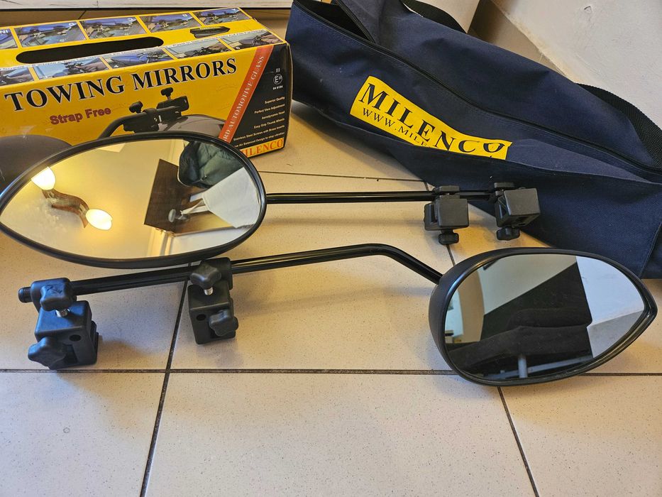 Aero 4 CONVEX universale brat lung Milenco suplimentare oglinzi rulota