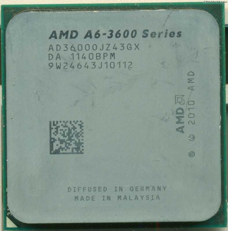 Procesor FM1 AMD  A6-3600 Quad-Core 2.10GHz- AD3600OJZ43GX