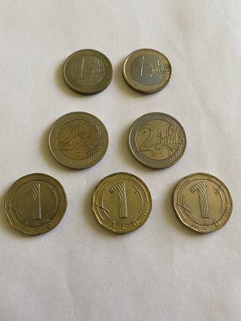 Monezi vechi 1,2 euro din diferite tări
