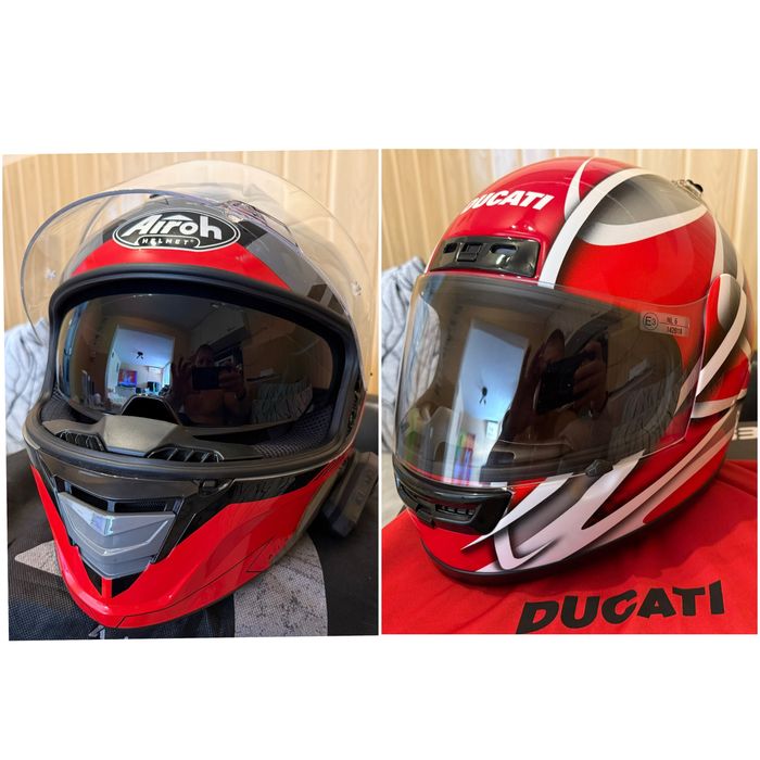 Мотоциклетни каски  Airoh Spark и Suomy Ducati