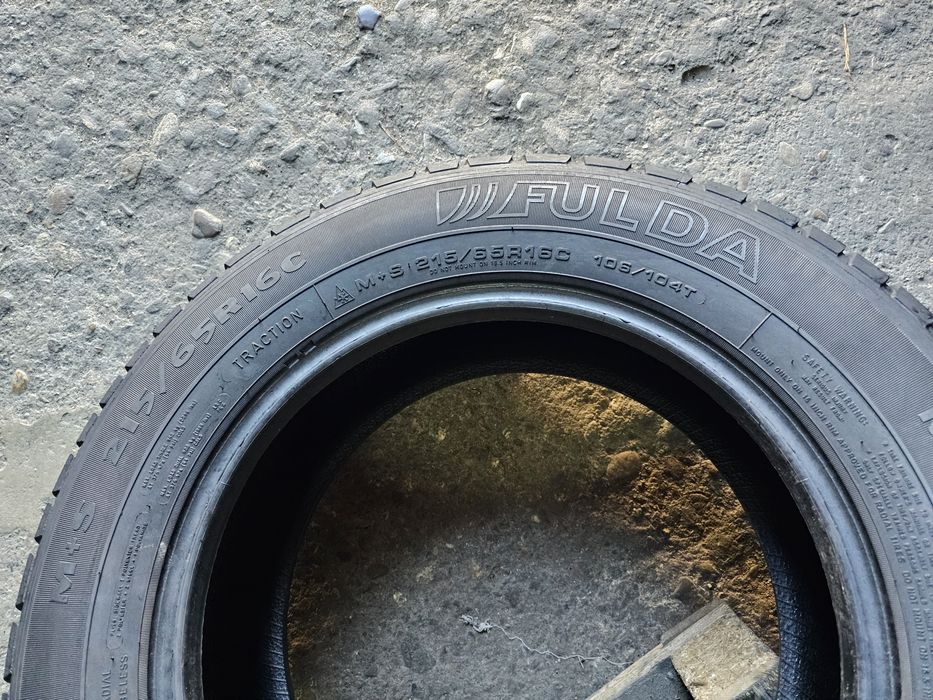 2 anvelope iarna 215 65 16C Fulda 7mm
