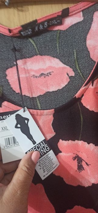 Rochiță maci 2xl NOUA