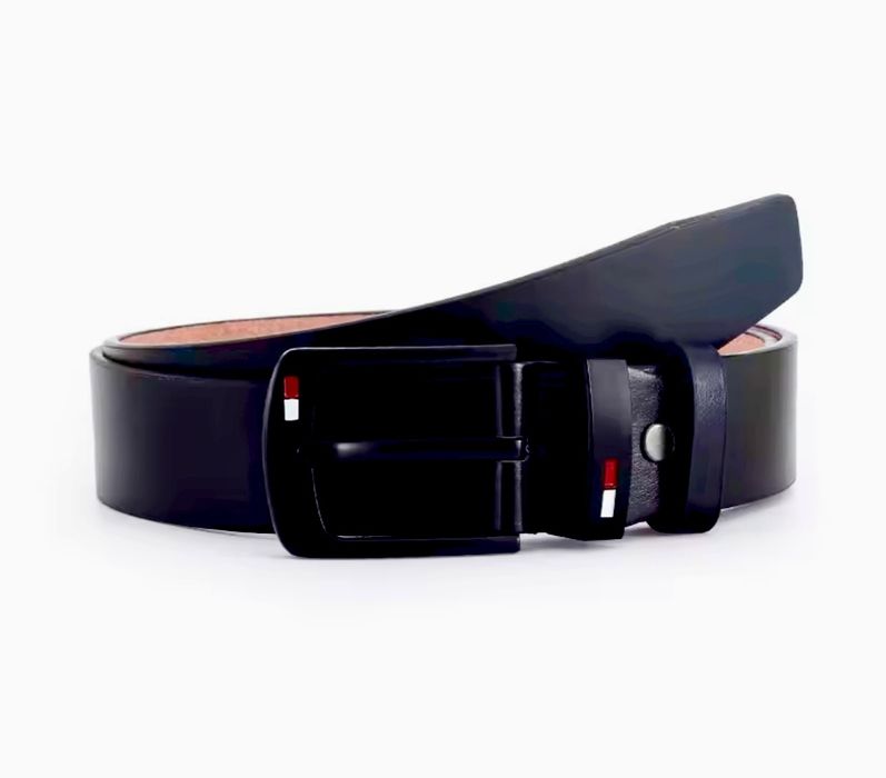 Curea Bărbați Piele ecologica, neagra ( dimensiuni 120cm ) Tommy Hilfi
