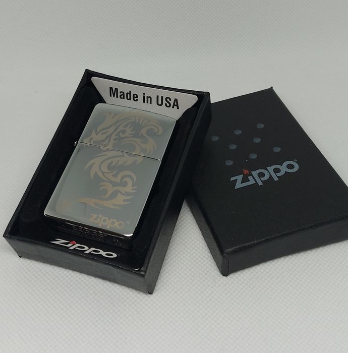Бензиновая зажигалка zippo дракон. Подарочная зажигалка зиппо оригинал