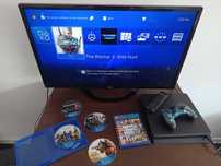 PlayStation 4 Slim + 6 jocuri si un  controler.