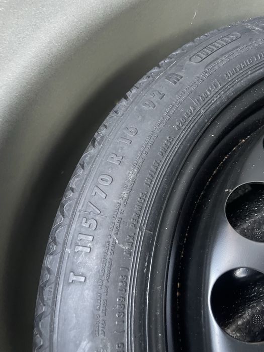 roata slim rezerva kit pana nou nefolosit opel 115/70/16 5x110 65.1 bu