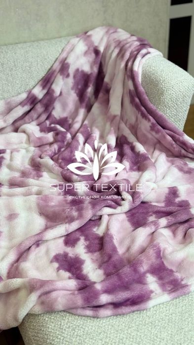 Тёплые пледы плюшевые