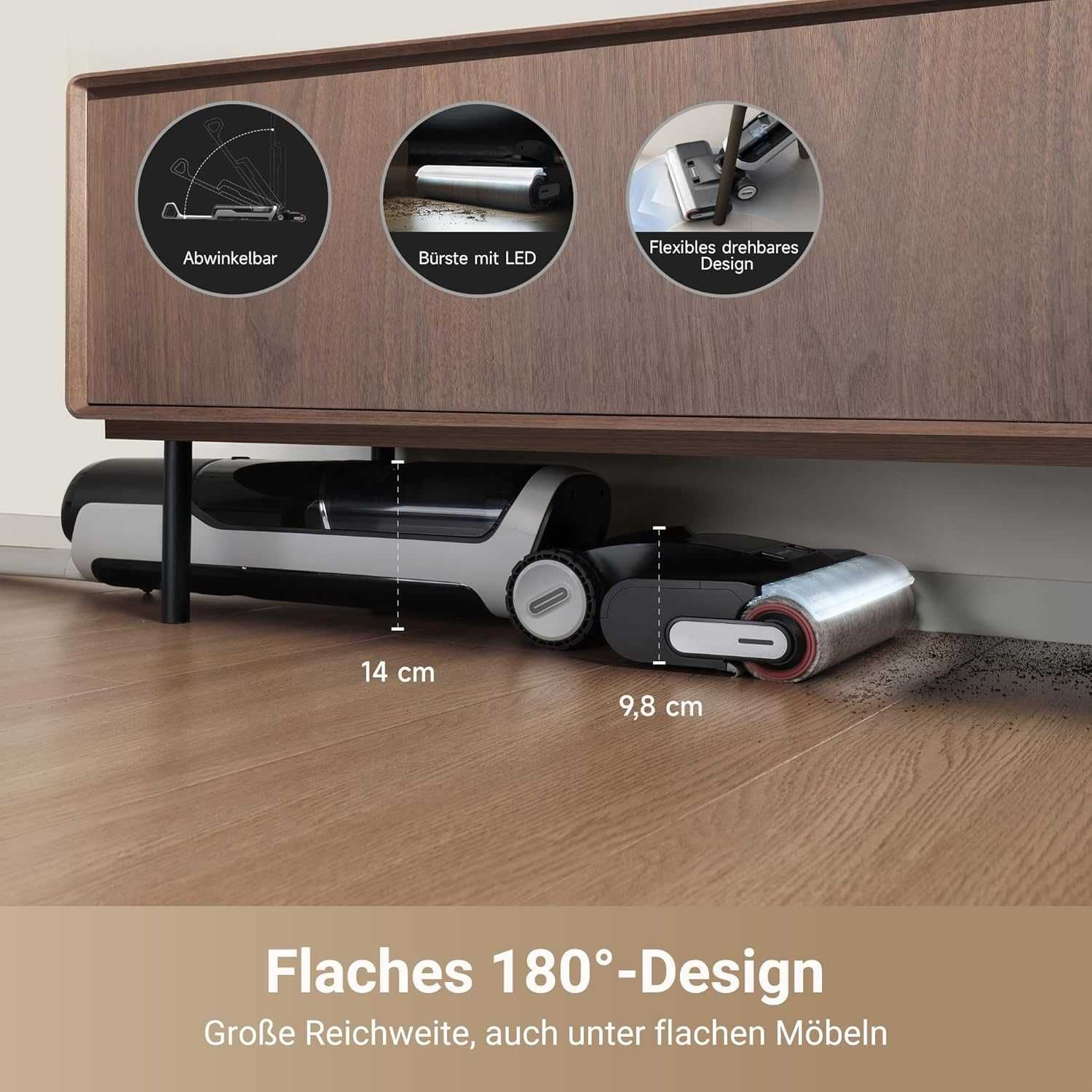 Прахосмукачка за сухо и мокро почистване Dreame H14 Pro с 60°C 18000Pa