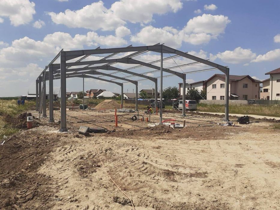 Vand hale metalice orice dimensiune proiect montaj transport cuzineti