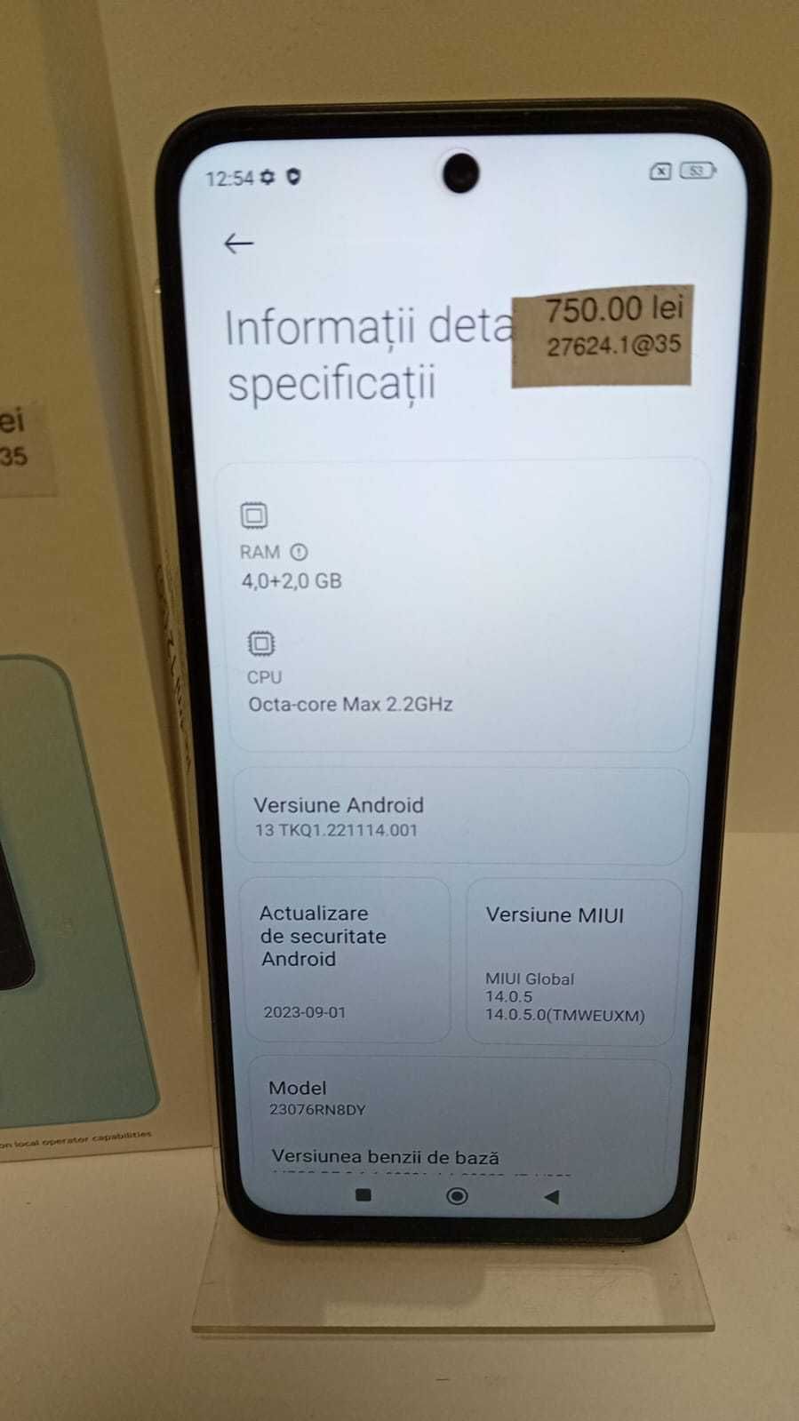 (AG 35) Telefon Xiaomi Redmi 12 5G B.27624 / 750 lei
