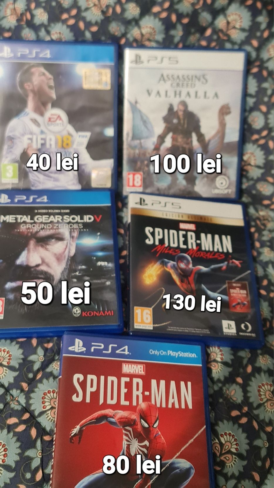 Vând jocuri ps5/ps4