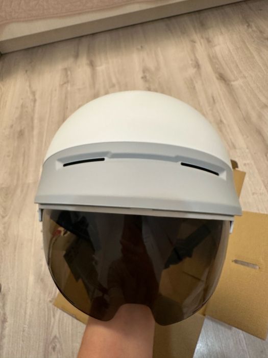 Каска белая для мото