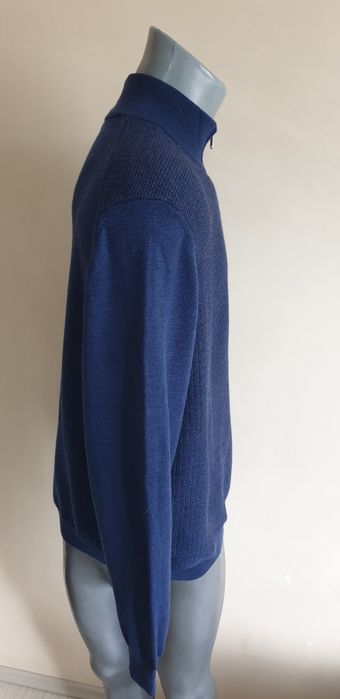 Hugo Boss Elfonso Wool Half Zip XL ОРИГИНАЛ! Мъжкa Жилетка  с 3/4 Цип!