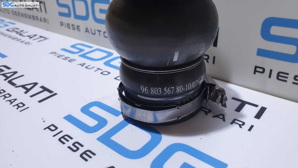 Furtun Conducta Tub Tubulatura Aer Radiator Intercooler Citroen C4 1.6 HDI 2004 - 2013 Cod 96803567