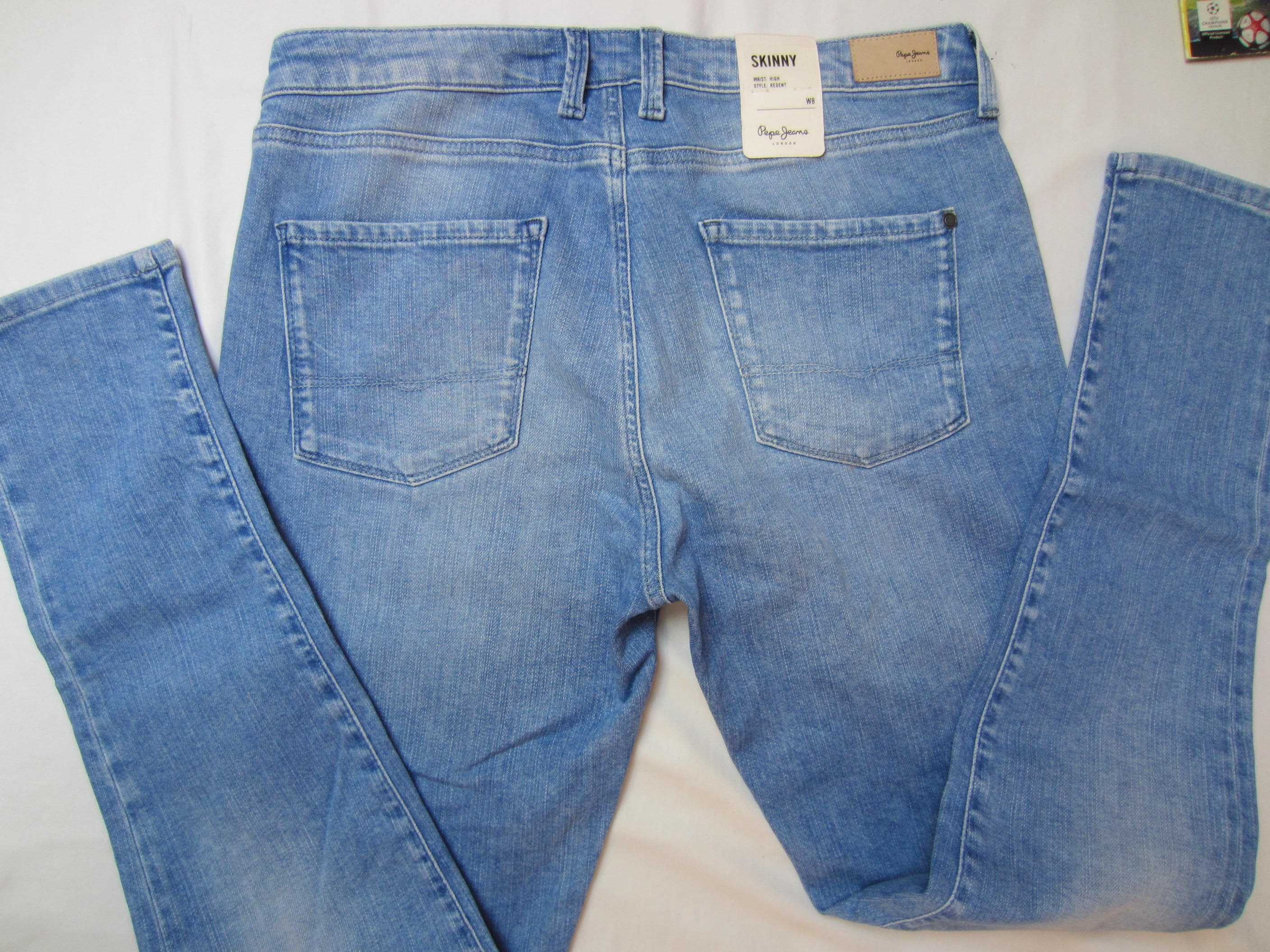 Blugi Pepe Jeans,W34 L32,Talie=86cm,Lung=107cm,super-skinny, noi
