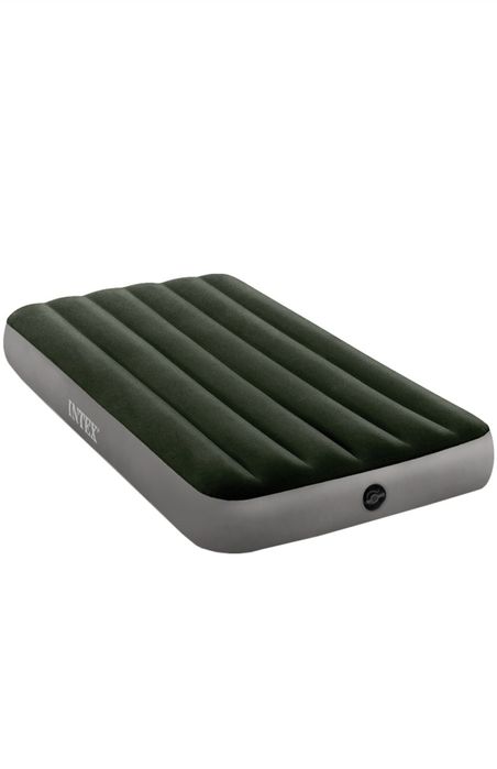 Надуваем дюшек Intex Prestige Downy Twin Dura-Beam, 99x191x25 см