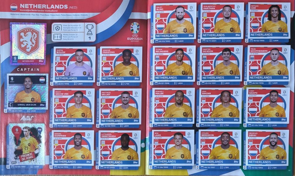 Vand album stickere euro 2024
