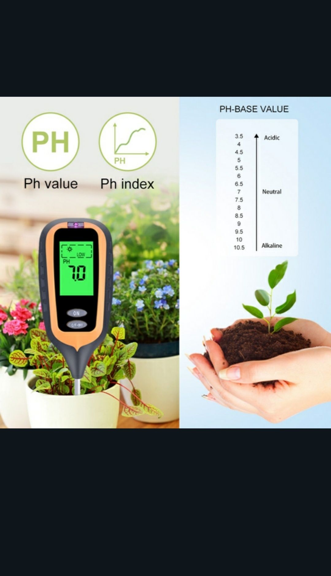 Tester instrument detector umiditate plante sol