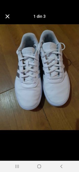 Adidasi albi unisex