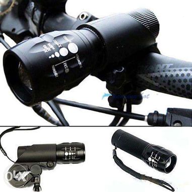 Lanterna/far Profesional 5W zoom led SMD superluminos suport bicicleta