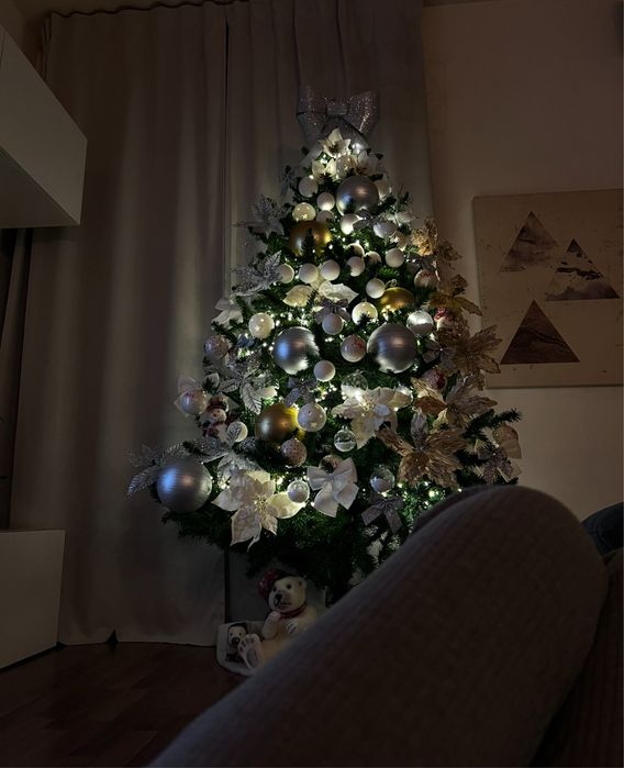 Brad artificial de Craciun 180cm