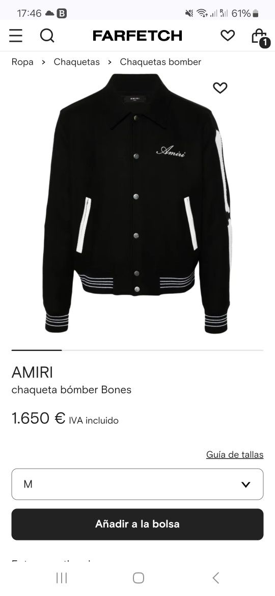 Geaca lux Amiri - college jacket