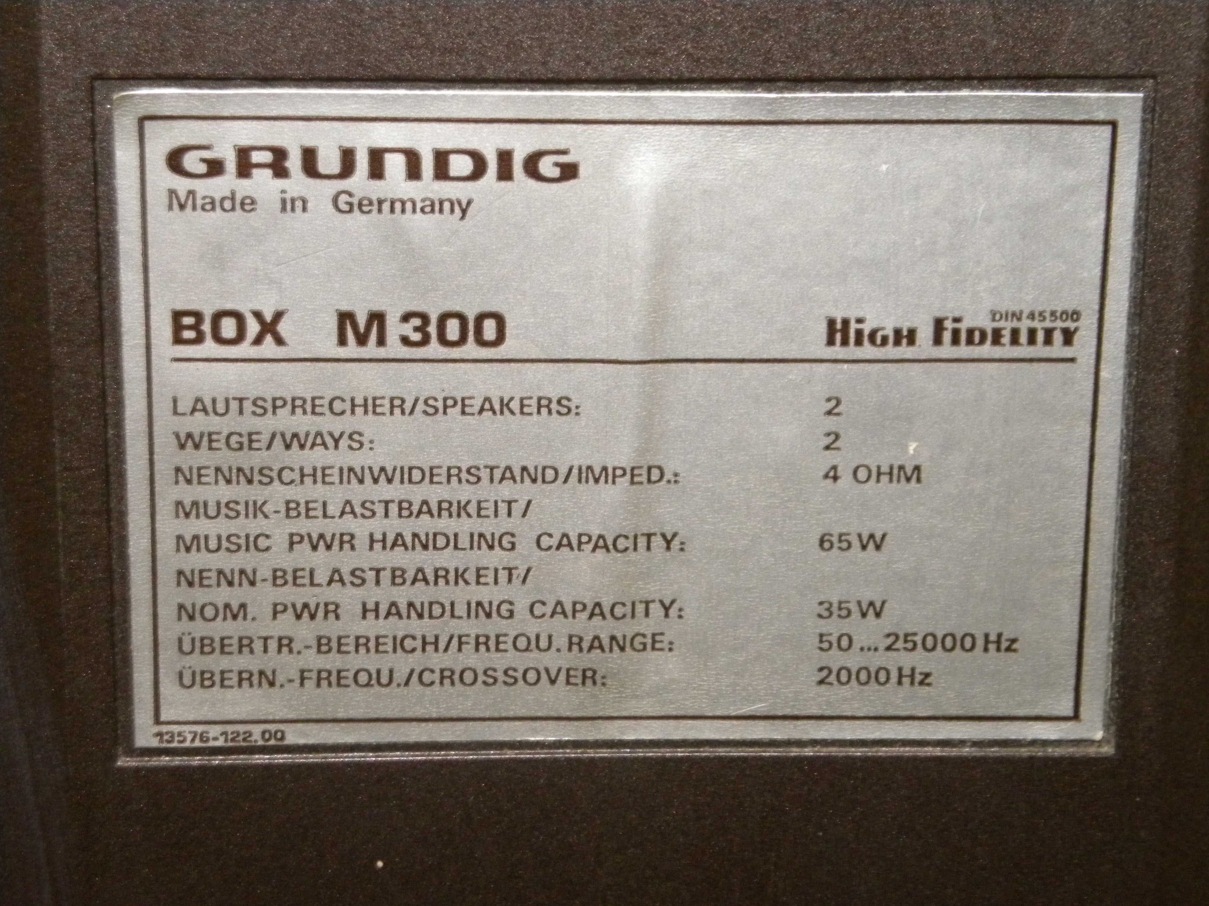 Boxe Grundig M300 Vintage