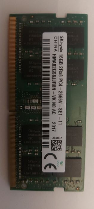 SK hynix 16GB 2Rx8 PC4 2666V DDR4 2666MHz SO-DIMM Laptop RAM