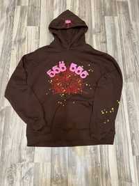 Sp5der hoodie brown