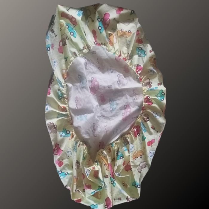 Детская сатиновая простынь на резинке