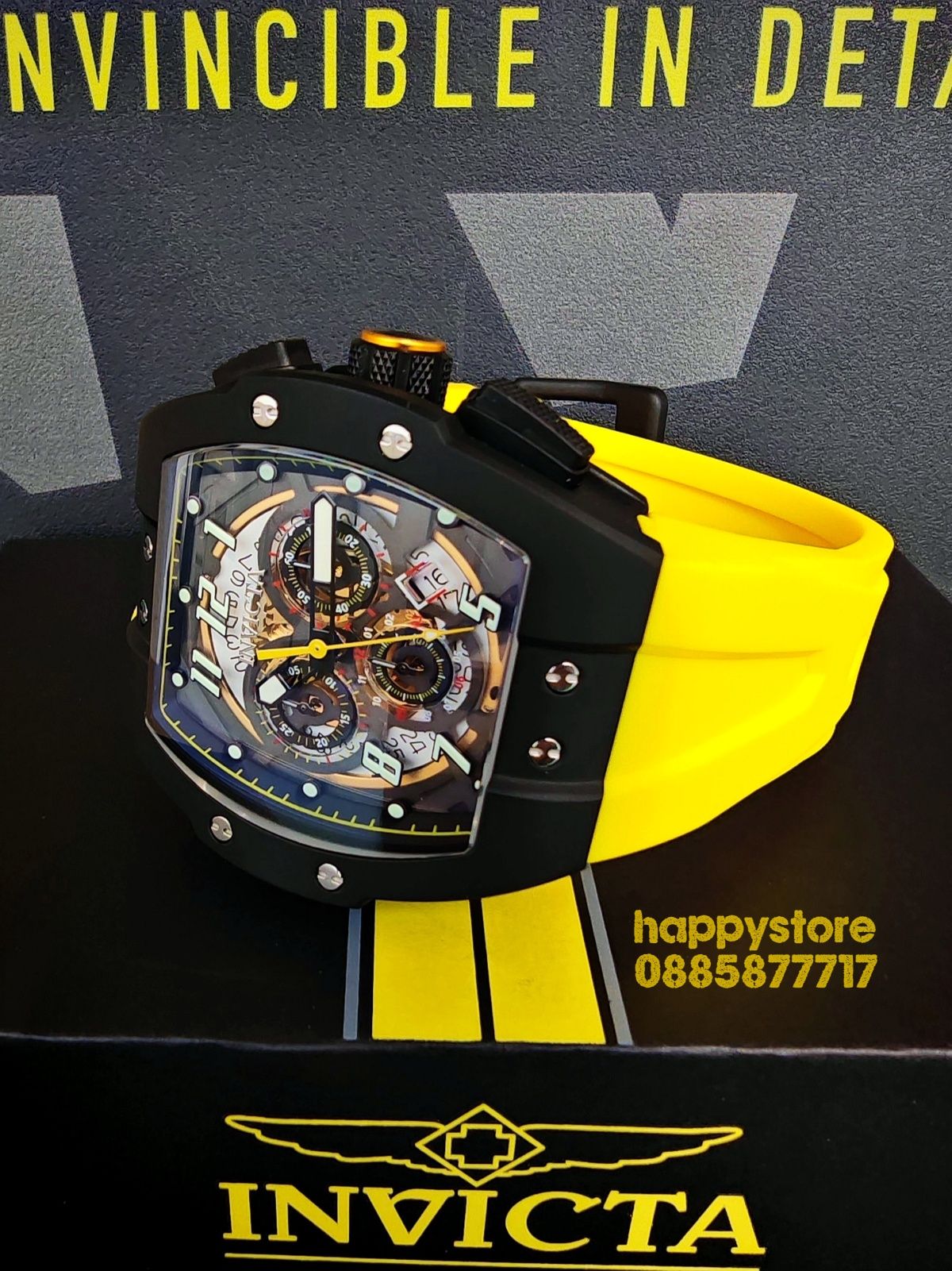 INVICTA JM Correa Swiss Yellow LIMITED EDITION, Инвикта нов часовник