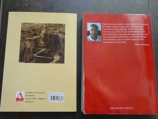 2 volume despre istoria si personalitatile Albaniei