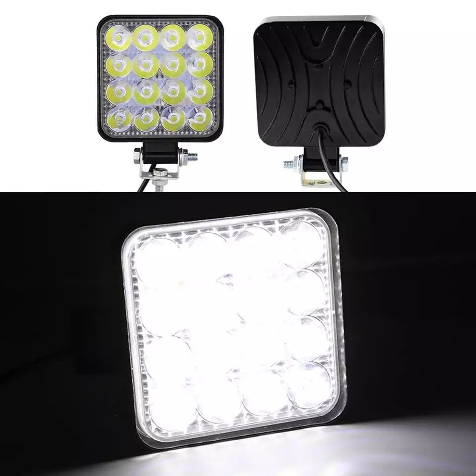 Set Proiectoare LED 48W/72W 12V/24V offroad suv utilaje camioane