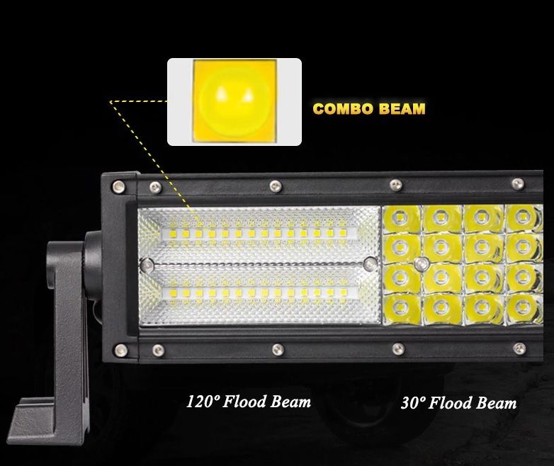 336W 516W 696W 876W Мощен 7D Led Bar Лед Диоден Бар Прожектор 12V 24V